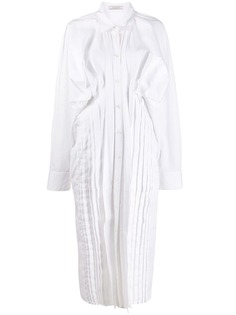 Nina Ricci платье-рубашка со сборками