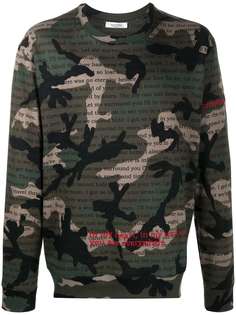 Valentino толстовка с принтом Camouflage Poetry