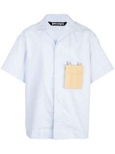 Palm Angels рубашка с карманом-аппликацией