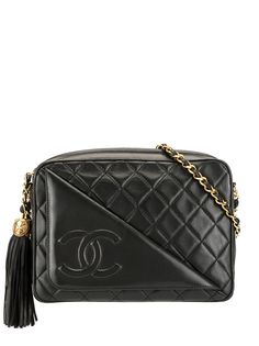 Chanel Pre-Owned стеганая сумка на плечо 1990-х годов с кисточкой