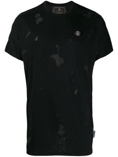 Philipp Plein футболка с эффектом потертости