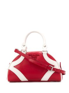 Prada сумка-тоут с металлическим логотипом