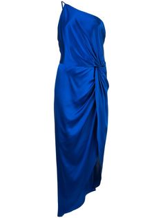 Michelle Mason платье на одно плечо с драпировкой