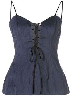 Brock Collection топ со шнуровкой без рукавов