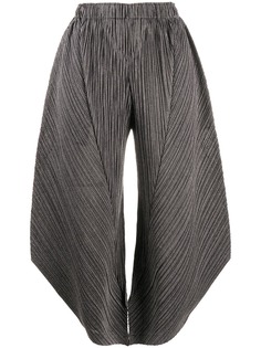 Pleats Please Issey Miyake плиссированные брюки широкого кроя