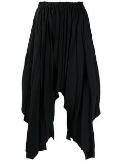 Issey Miyake брюки широкого кроя со складками