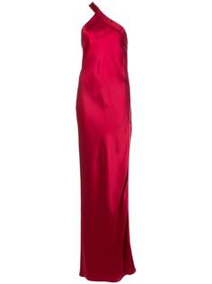 Michelle Mason вечернее платье на одно плечо с декором