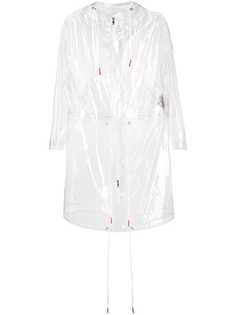 Moncler прозрачный плащ с кулиской