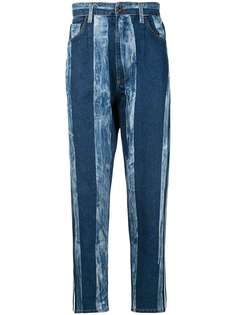 Dolce & Gabbana полосатые джинсы с эффектом потертости