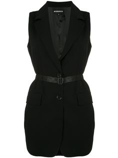 Ann Demeulemeester жилет строгого кроя с поясом
