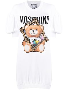Moschino платье с принтом Teddy Bear