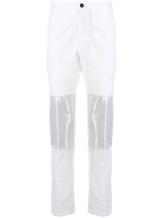 Ann Demeulemeester брюки с голографическими вставками