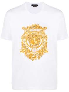 Versace футболка с вышивкой Medusa