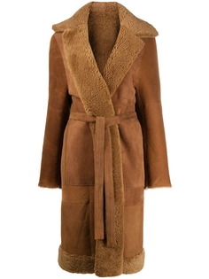 Liska удлиненное пальто со вставками