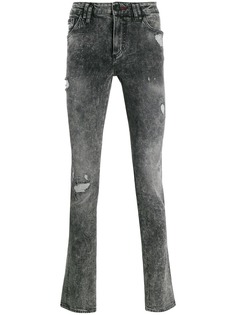 Philipp Plein джинсы кроя слим с эффектом потертости