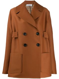 LANVIN короткое двубортное пальто