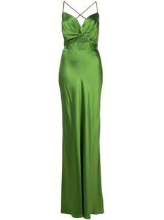Michelle Mason длинное платье Twist