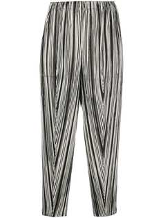 Issey Miyake укороченные плиссированные брюки