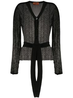 Missoni кардиган с поясом и V-образным вырезом