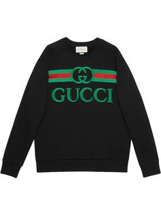 Gucci толстовка с вышитым логотипом