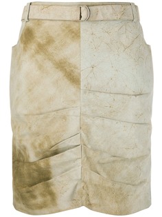 Christian Dior драпированная юбка 2000-х годов