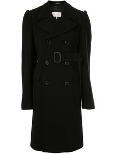 Maison Margiela двубортное пальто с поясом