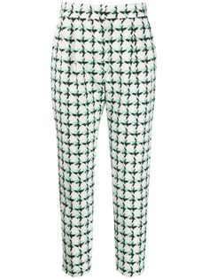 MSGM твидовые укороченные брюки в клетку