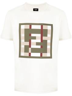 Fendi футболка с логотипом