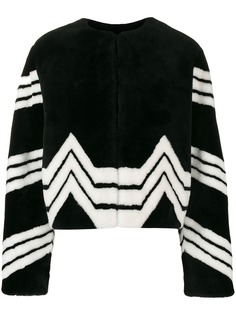 Givenchy куртка в шевронную полоску