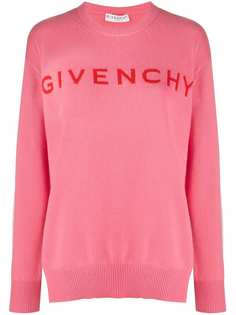 Givenchy кашемировый джемпер с логотипом