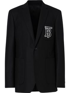 Burberry пиджак с монограммой TB