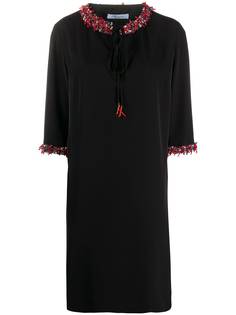 Blumarine платье мини с декором на воротнике