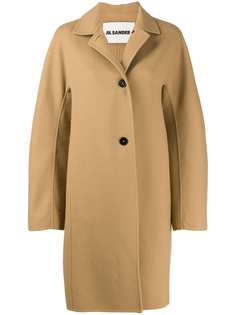 Jil Sander однобортное пальто оверсайз