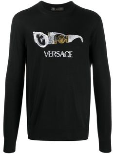 Versace джемпер с декором Medusa Biggie