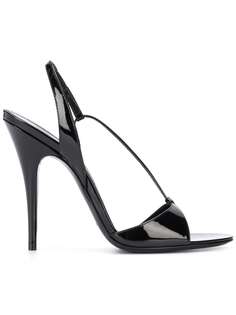 Saint Laurent лакированные босоножки