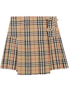 Burberry юбка-килт в клетку Vintage Check