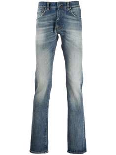 Etro джинсы кроя слим с эффектом потертости