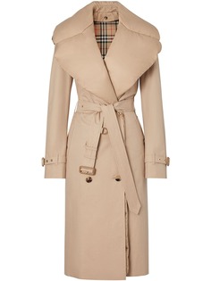 Burberry габардиновый тренч со съемным воротником