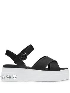 Miu Miu босоножки с кристаллами