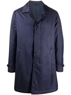 Etro пальто с принтом пейсли