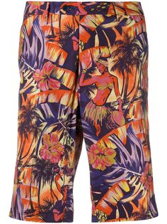 Etro плавки-шорты с гавайским принтом