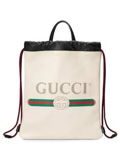 Gucci рюкзак с принтом винтажного логотипа