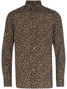 Tom Ford рубашка с леопардовым принтом
