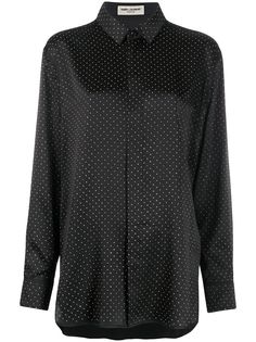 Saint Laurent рубашка на пуговицах с заклепками