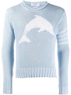 Thom Browne пуловер Dolphin с круглым вырезом
