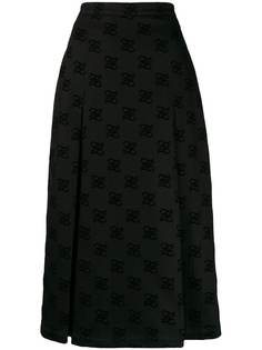 Fendi юбка миди Karligraphy