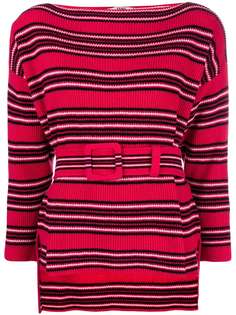 Fendi ribbed belted sweater