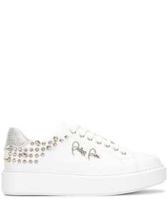 Philipp Plein кроссовки на платформе с заклепками