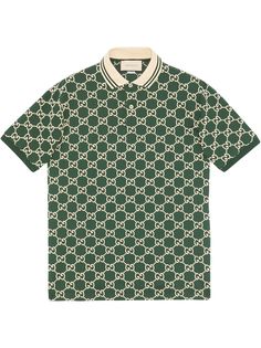 Gucci рубашка-поло с логотипом GG
