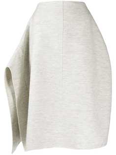 Jil Sander юбка асимметричного кроя с драпировкой